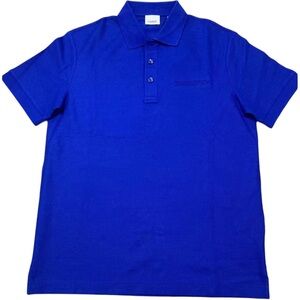Burberry Men's Vibrant Blue Polo Shirt